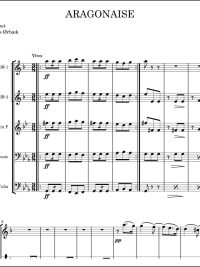 Aragonaise - Georges Bizet arr for brasskvintett av Anders Ørbæk