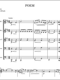 Poem av Fibic arr for brasskvintett av Anders Ørbæk
