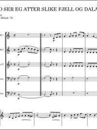 No ser eg atter slike fjell og dalar - Edvard Grieg - brasskvintett arr av Anders Ørbæk