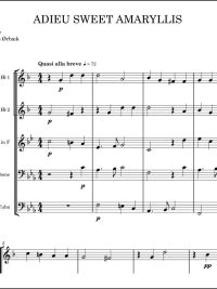 Adieu sweet amaryllis - John Wilbye arrangert for brasskvintett av Anders Ørbæk