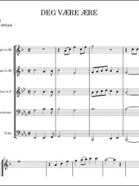 Deg være ære - G.F. Händel arrangert for brasskvintett av Anders Ørbæk