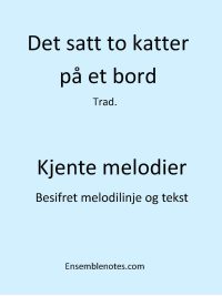 Det satt to katter på et bord
