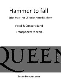 HAMMER TO FALL - Vokal med janitsjar (CB) - Queen-arr Christian Aftreth Eriksen (Transponert utgave)