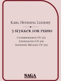 3 STYKKER FOR PIANO - av Karl Henning Lundby